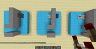 A player creates a redstone door by using cauldrons (Image via instructables)